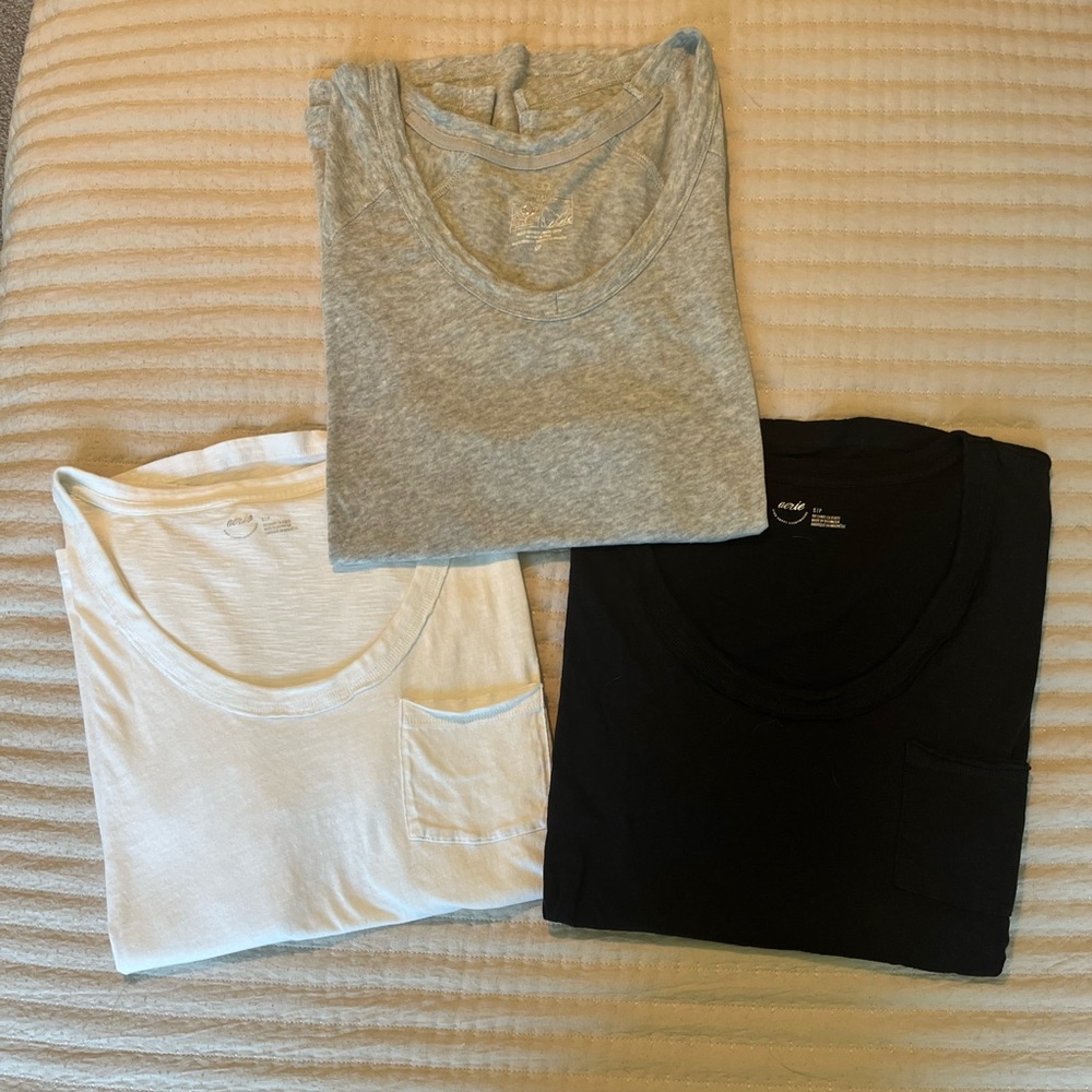 3 Aerie Voop Oversized Boyfriend T-Shirt - Size Small